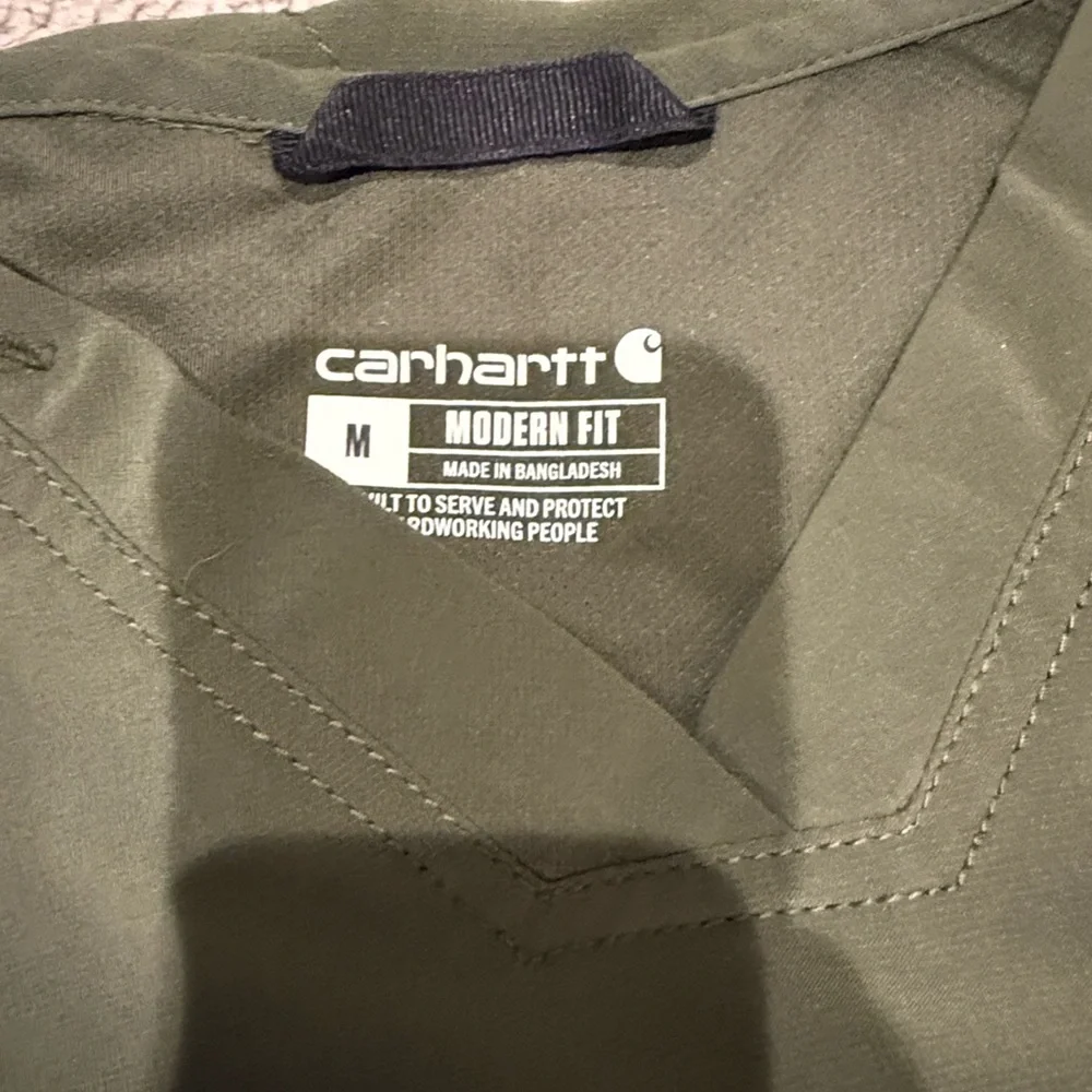 Carhartt Modern Fit Olive green jogger scrub Set - Picture 2 of 6